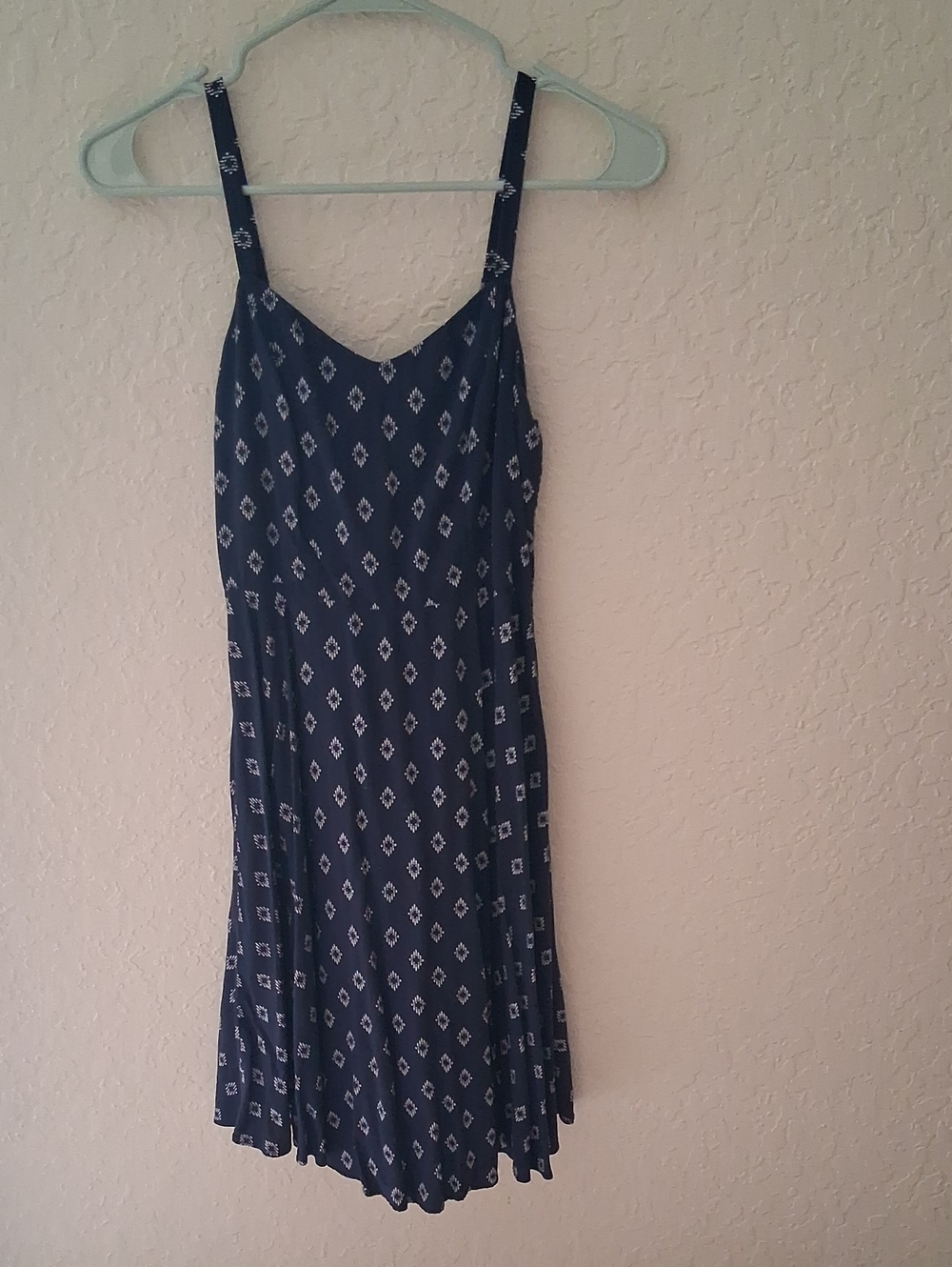 Old Navy Navy and White Smocked Cami Dress